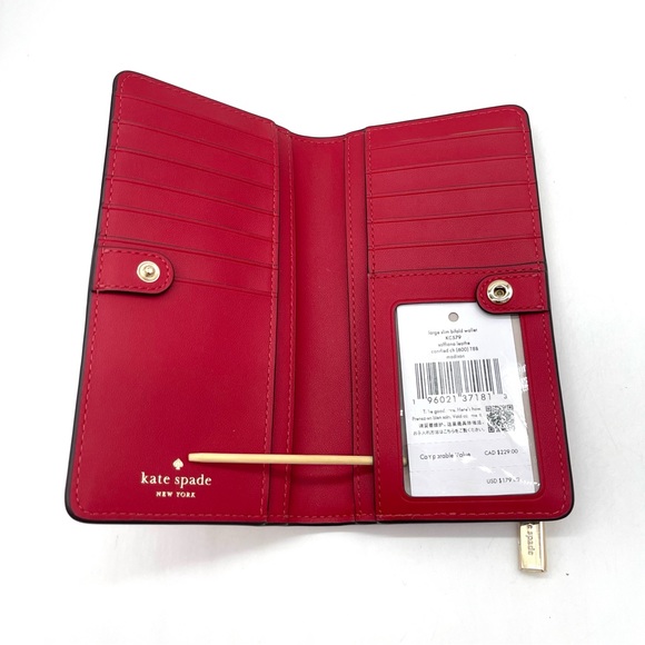 Kate Spade Madison Large Slim Bifold Wallet - Picture 5 of 7